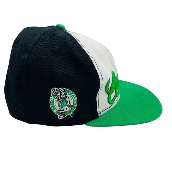 New Era Boston Celtics Spellout Script Hardwood Classic Snapback Cap Hat - Picture 3 of 7